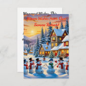 冬の不思議の国 招待状 (正面/裏面)