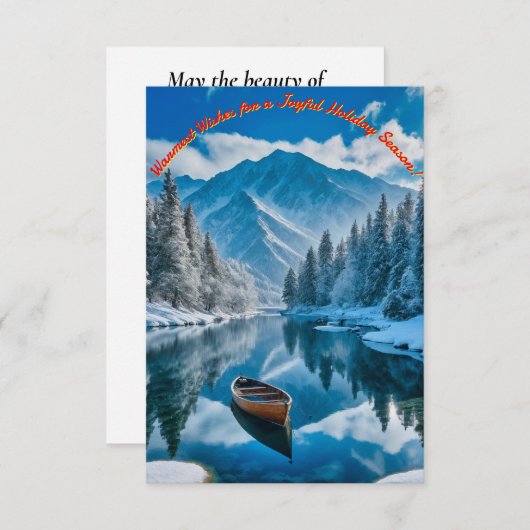 冬の不思議の国 招待状 (正面/裏面)