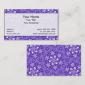 冬の不思議の国Lg色の名刺 名刺 (正面/裏面)