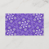 冬の不思議の国Lg色の名刺 名刺 (裏面)