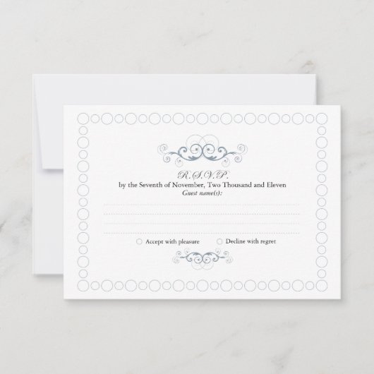 冬の不思議の国RSVP 出欠カード (正面)