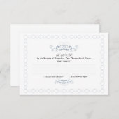 冬の不思議の国RSVP 出欠カード (正面/裏面)