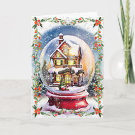 冬の世界：クリスマスの楽しみ カード