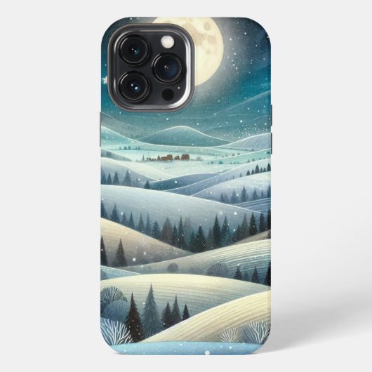 冬の丘陵 iPhoneケース (裏面)