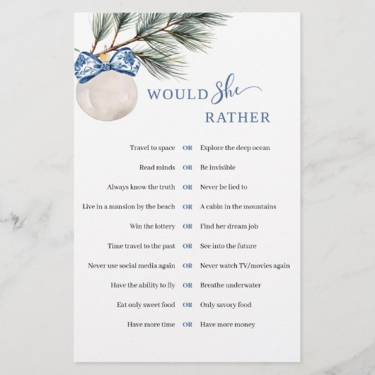 冬の中国の不気味な弓は彼女はむしろゲームだろう (正面)