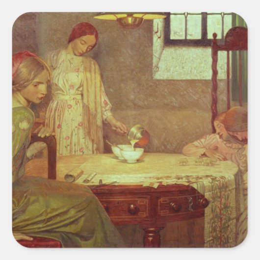 冬の中 スクエアシール (正面)