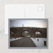 冬の丸アーチ橋 ポストカード (正面/裏面)