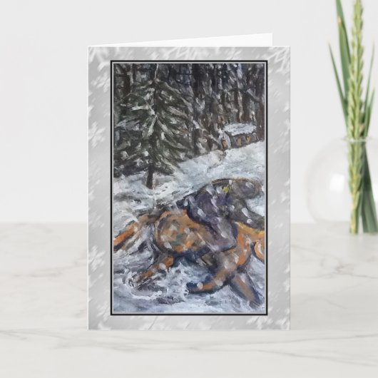 冬の乗車の芸術カード シーズンカード (正面)