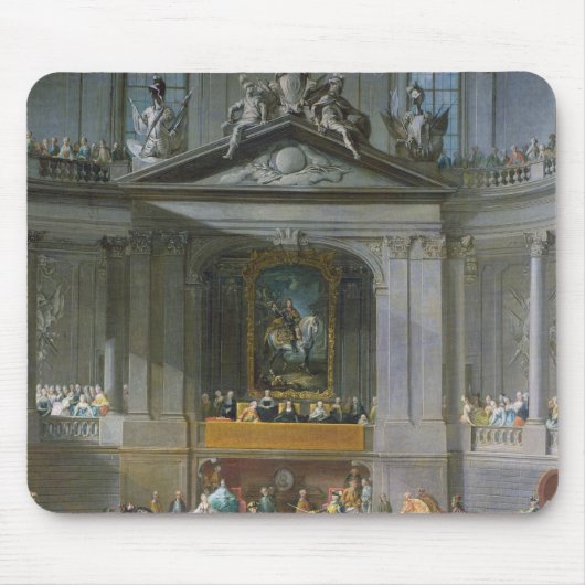 冬の乗馬学校のパレード マウスパッド (正面)