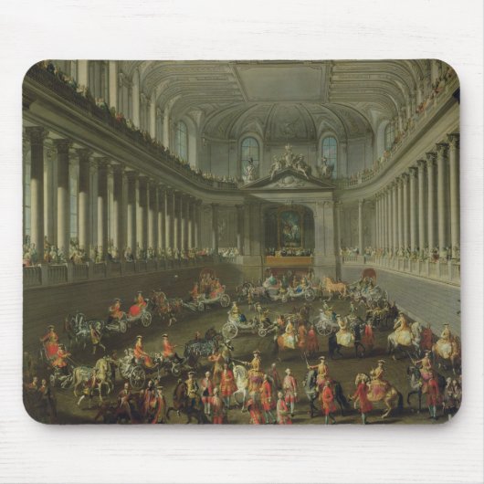 冬の乗馬学校のパレード マウスパッド (正面)