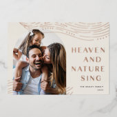 冬の予報 |アーチフォトバラ金ゴールド 箔シーズンカード (正面)