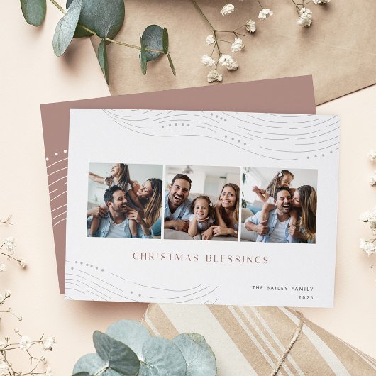 冬の予報 |フォトコラージュ3 シーズンカード