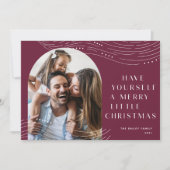 冬の予報 |写真独身ののクリスマス シーズンカード (正面)