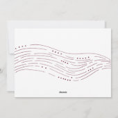 冬の予報 |写真独身ののクリスマス シーズンカード (裏面)