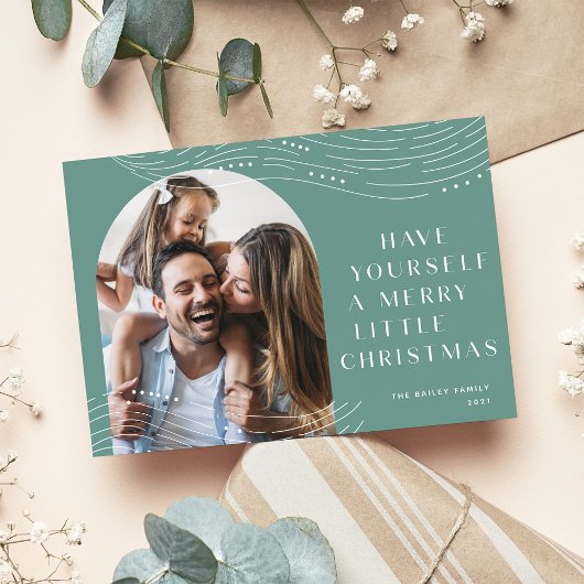 冬の予報 |写真独身ののクリスマス シーズンカード