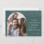 冬の予報 |写真独身ののクリスマス シーズンカード (正面)