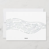 冬の予報 |写真独身ののクリスマス シーズンカード (裏面)