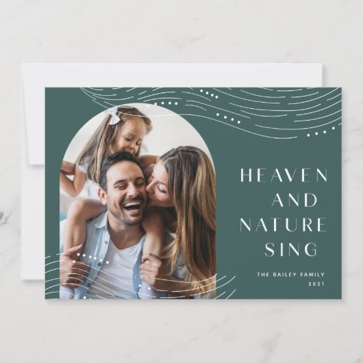 冬の予報 |写真独身の シーズンカード (正面)