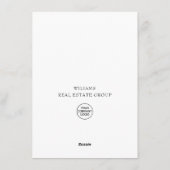 冬の企業のクリスマスホリデーサンキューカード シーズンカード (裏面)