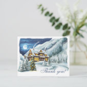 冬の企業のクリスマス・ホリデー ポストカード (スタンド正面)