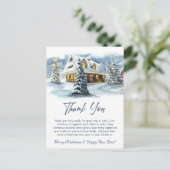 冬の企業のクリスマス・ホリデー ポストカード (スタンド正面)