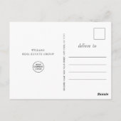 冬の企業のクリスマス・ホリデー ポストカード (裏面)