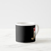 冬の休日のイニシャルJ エスプレッソカップ (正面右)
