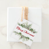 冬の休日のギフトメリークリスマスグリーンデコール フェイバータグ (インサイチュ)