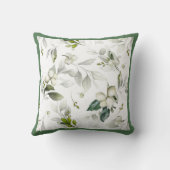 冬の休日のパターン緑 クッション (裏面)