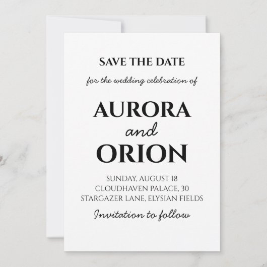 冬の休日の結婚式を保存する日付の招待状 招待状 (裏面)