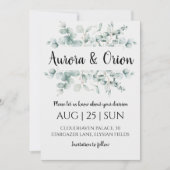 冬の休日の結婚式を保存する日付の招待状 招待状 (正面)