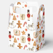 冬の休日クリスマスナツクラッカークッキーパターン フェイバーボックス (オープン)