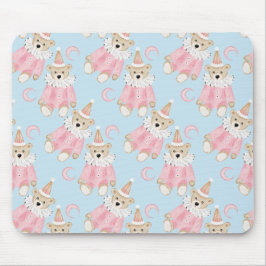 冬の休日パステルクリスマスキッズパターン マウスパッド