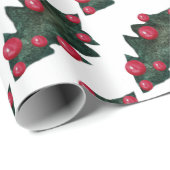 冬の休日パターンギフトラップ ラッピングペーパー (ロールコーナー)