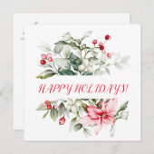 冬の休日ホリーRED BERRYの枝 (正面/裏面)