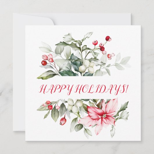 冬の休日ホリーRED BERRYの枝 (正面)