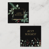 冬の休暇のカード ノートカード (正面/裏面)