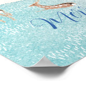 冬の休暇のトナカイ ポスター (角)