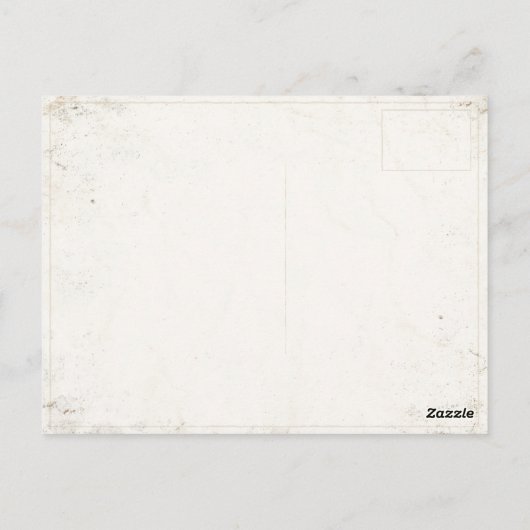 冬の休暇のプリントが付いているヴィンテージの郵便はがき ポストカード (裏面)