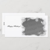 冬の休暇テンプレート シーズンカード (正面/裏面)