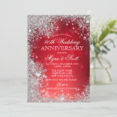 冬の休暇 結婚記念日 ご招待 招待状 (スタンド正面)