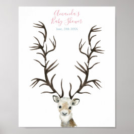 冬の休暇 鹿の指紋 ツリー ゲストブック