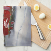 冬の偉大なダーンキャラバンクリスマスアドベンチャー キッチンタオル (四つ折り)