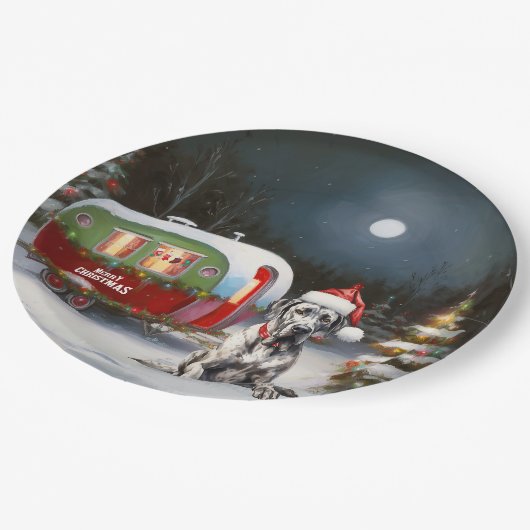 冬の偉大なダーンキャラバンクリスマスアドベンチャー ペーパープレート (アングル)