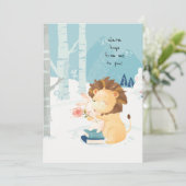 冬の優しい抱擁に愛を サンキューカード (スタンド正面)