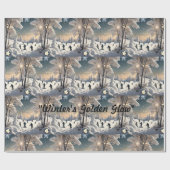 冬の優しい抱擁 ラッピングペーパー (フラット)