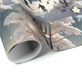 冬の優しい抱擁 ラッピングペーパー (ロールコーナー)