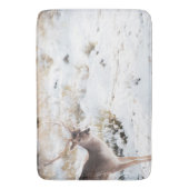 冬の優雅な牡鹿1 #animal #art バスマット (正面縦)