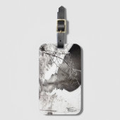 冬の入り江の荷物のラベル(2.0) ラゲッジタグ (正面縦)