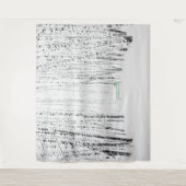 冬の公園のグリーンベンチ。クリスマスに雪を降らせろ タペストリー (正面)